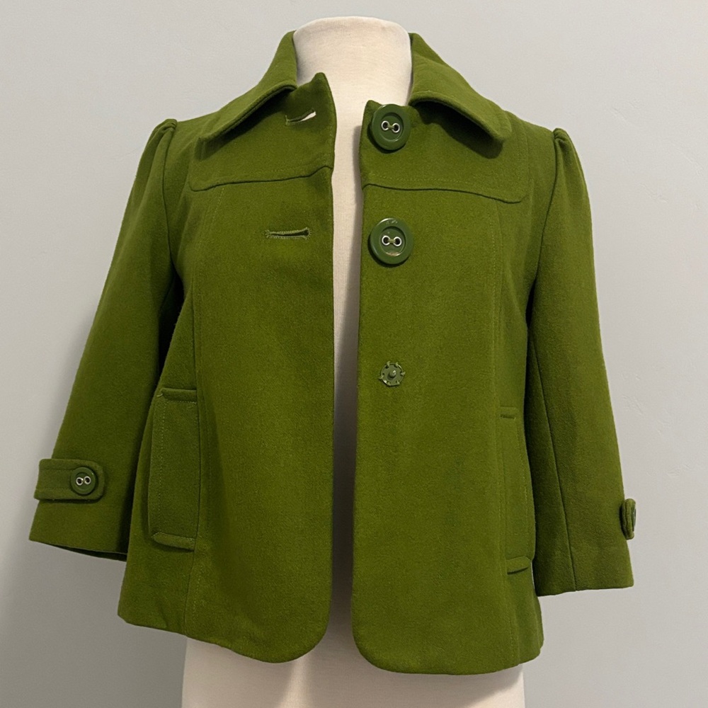Tulle Women's Green Blazer Jacket